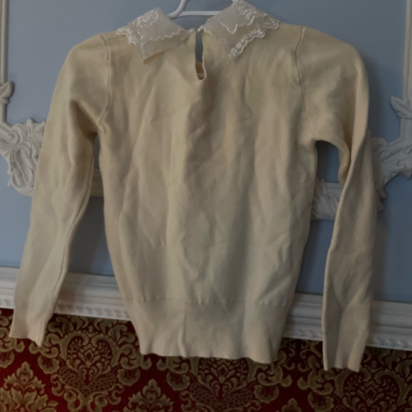 Pixie Market Lace Collar Sweater - Picture 3 of 5